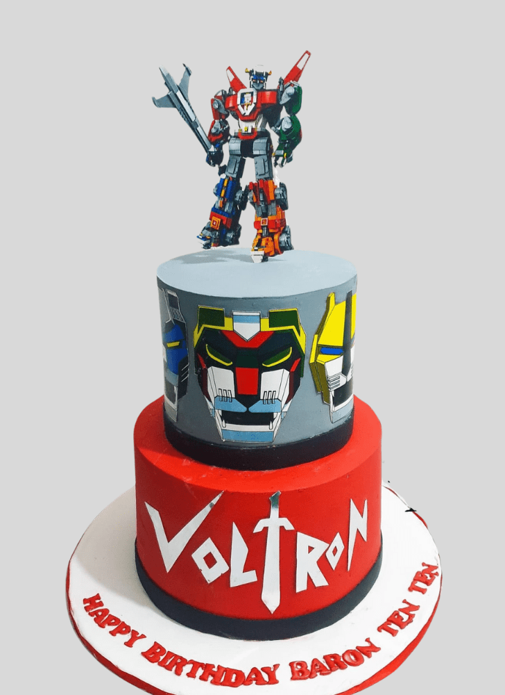 Enticing Voltron Cake