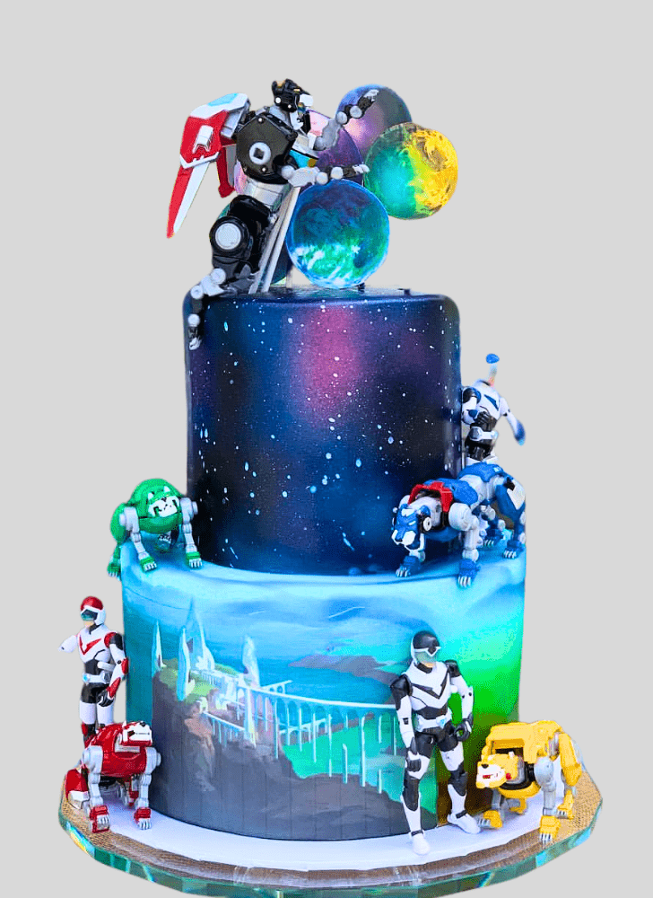 Lovely Voltron Cake Design