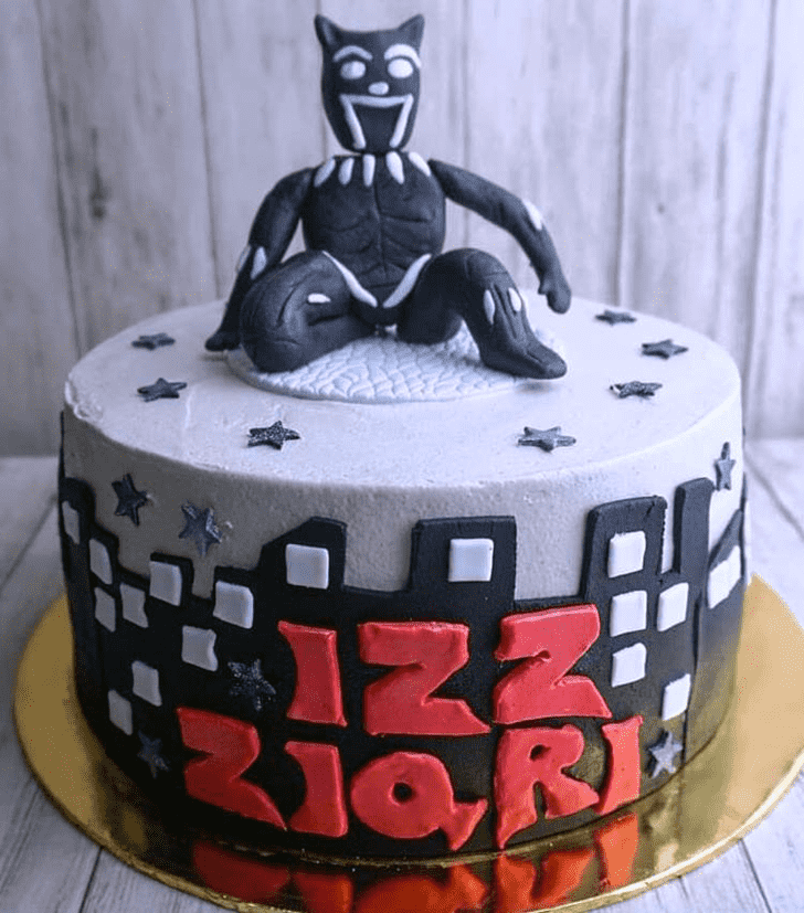 Delicate Wakanda Cake