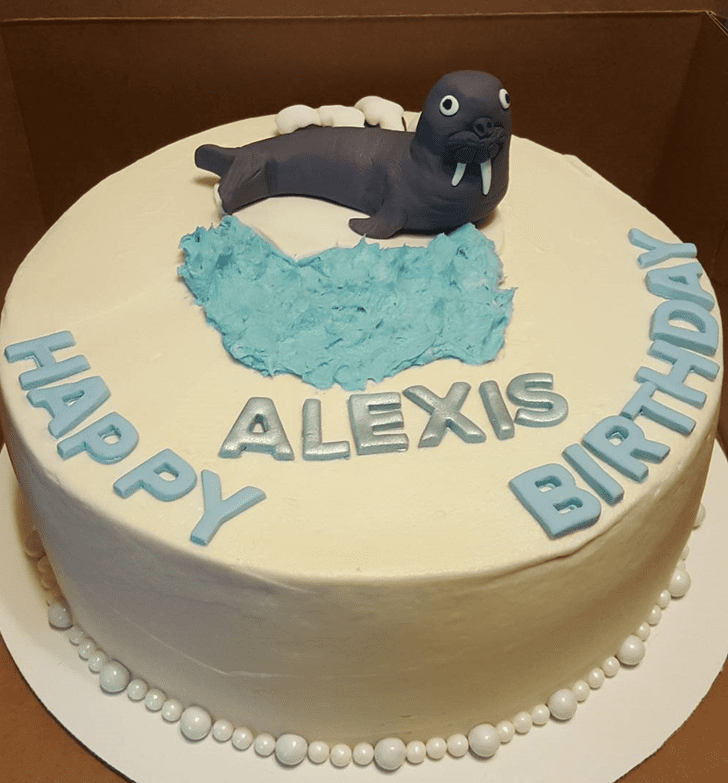 Adorable Walrus Cake