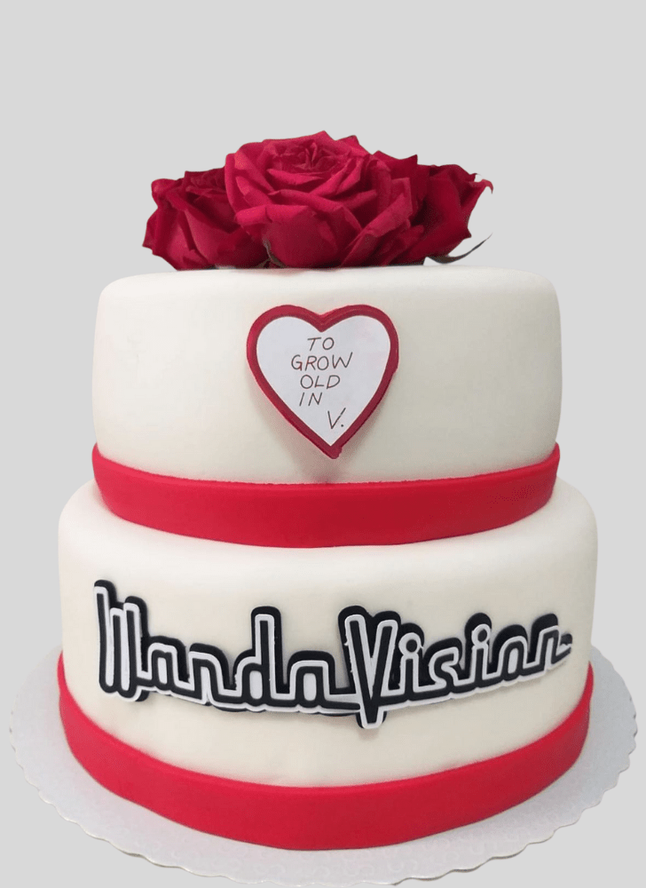 Elegant WandaVision Cake