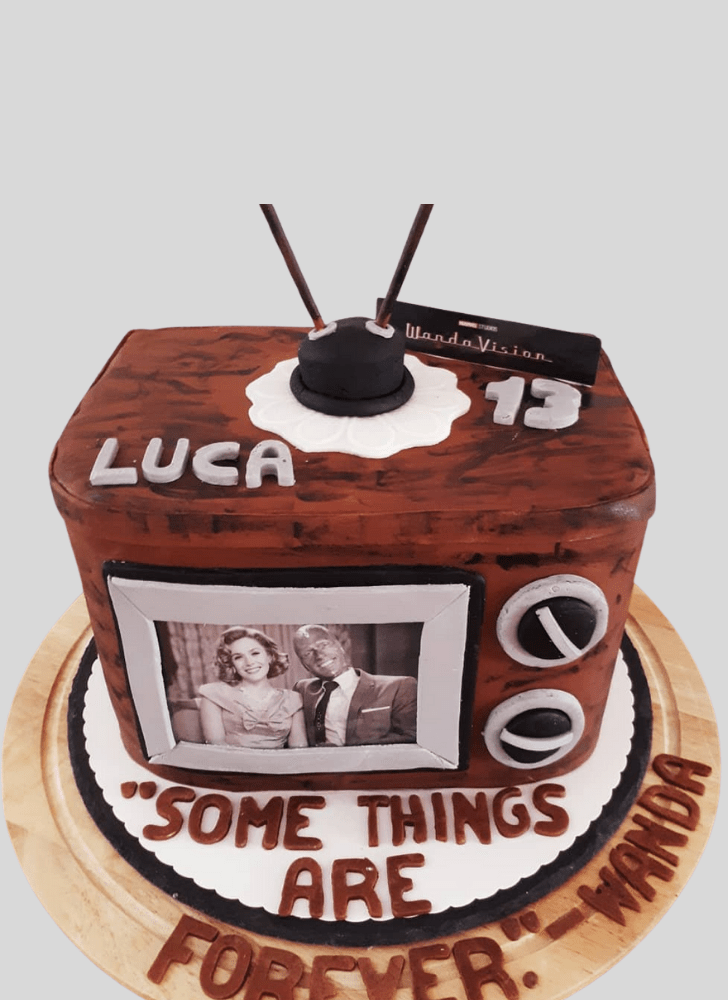 Enticing WandaVision Cake