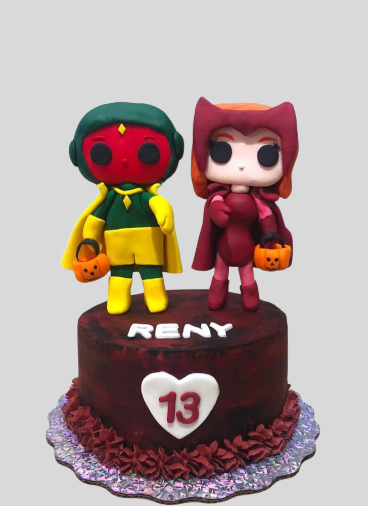 Ravishing WandaVision Cake