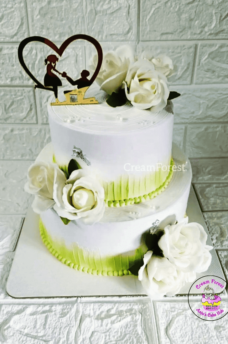 Angelic Wedding Anniversary Cake