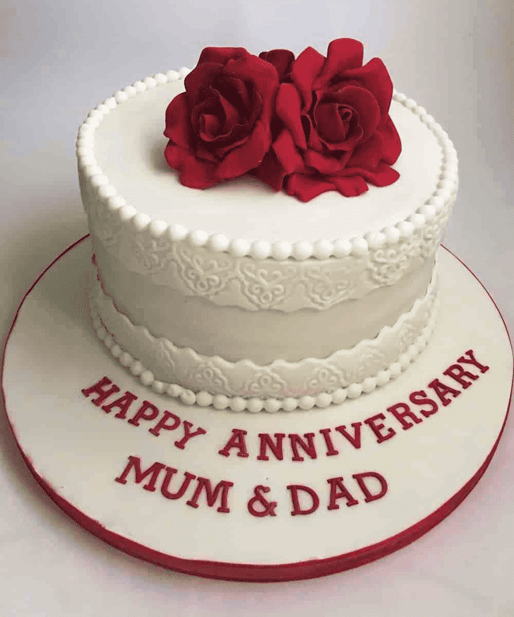 Fetching Wedding Anniversary Cake