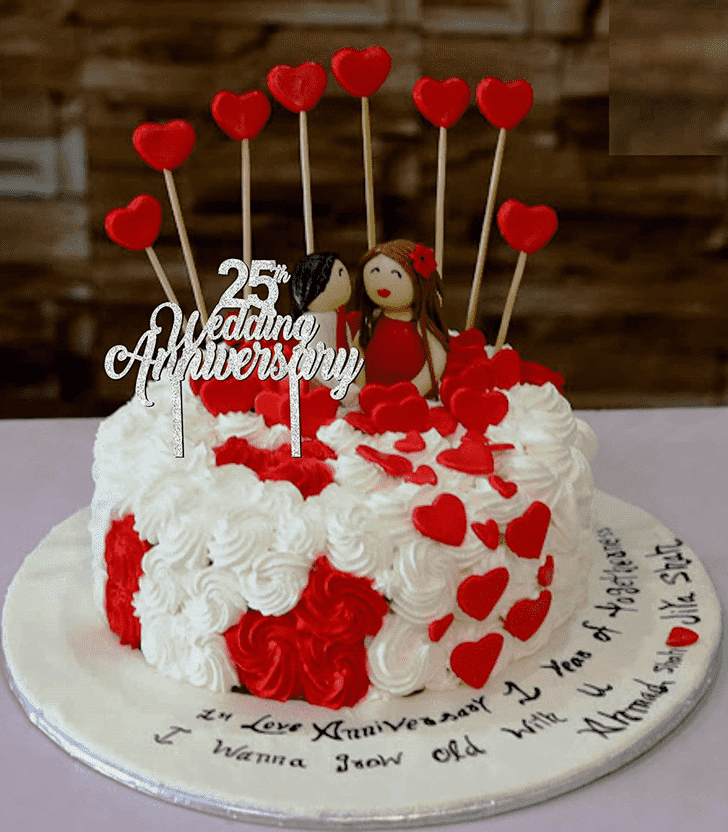 Inviting Wedding Anniversary Cake