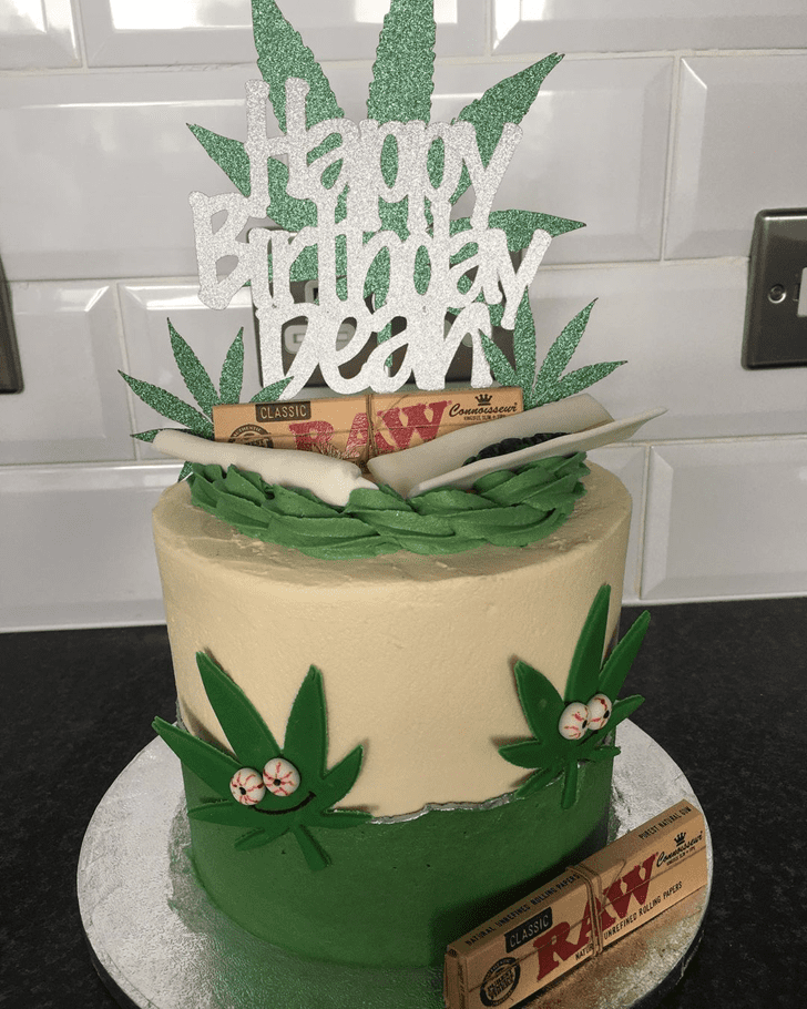 Weed Birthday Cake Ideas Images Pictures 