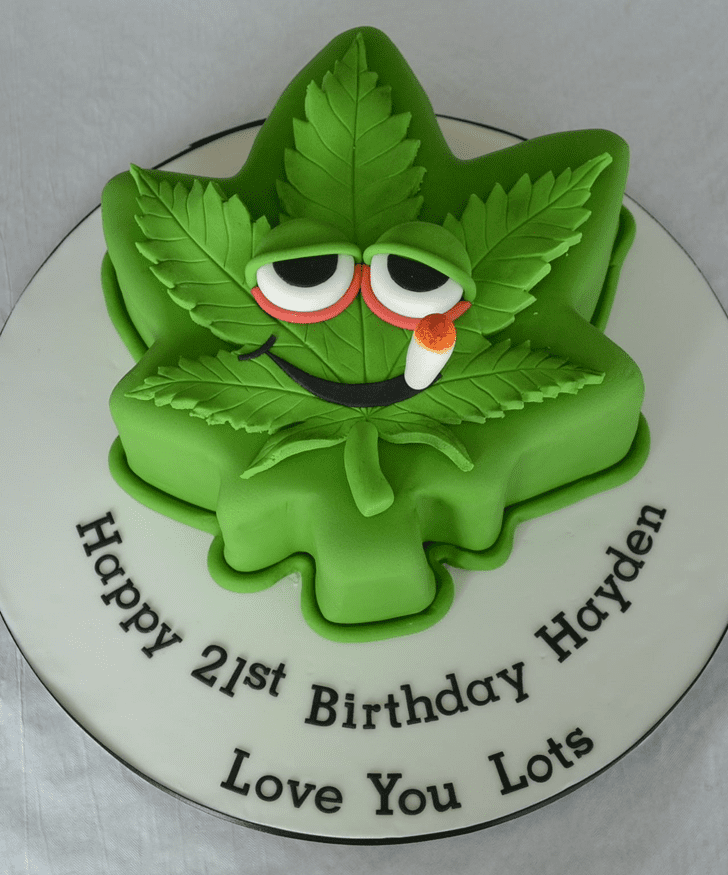 Weed Birthday Cake Ideas Images Pictures 
