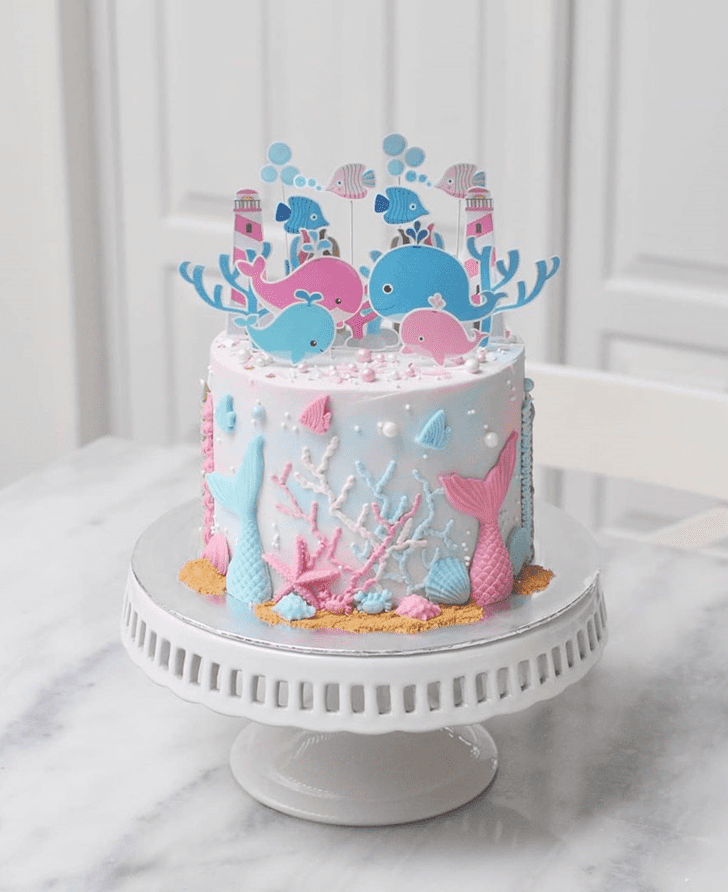 Dazzling Whale Cake
