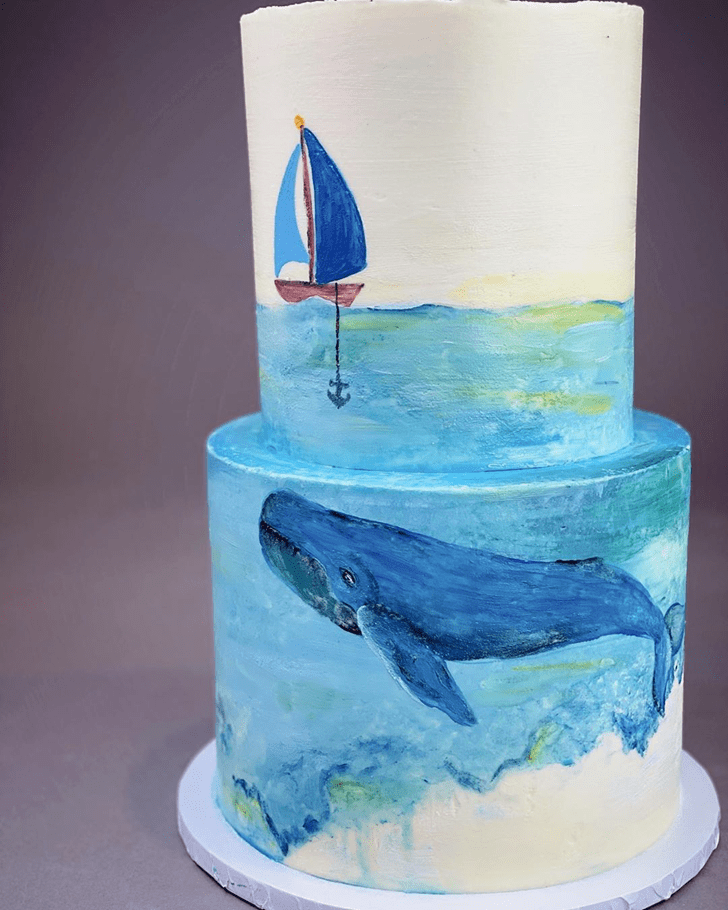Elegant Whale Cake