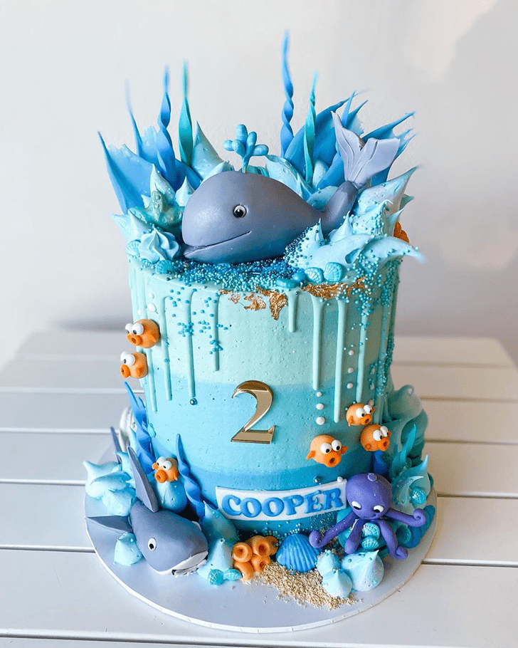 Gorgeous Whale Cake