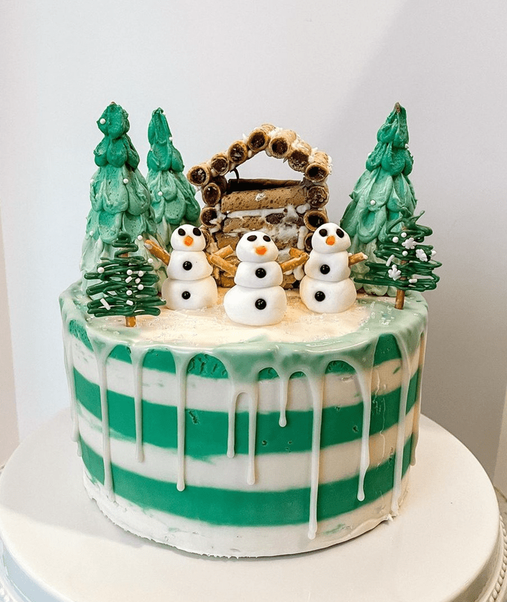Wonderful Winter Cake Design