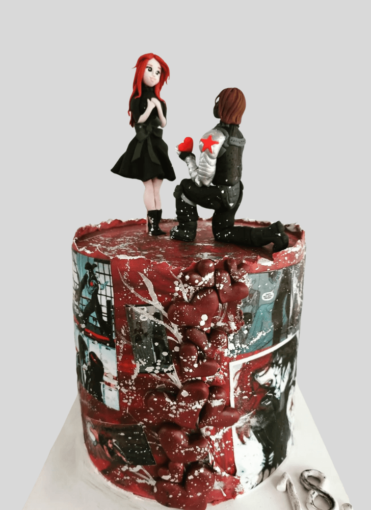 Delicate Winter Soldier Cake