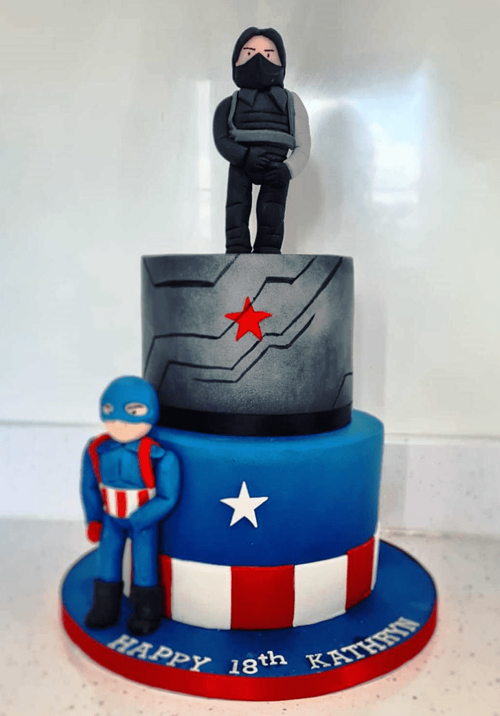 Elegant Winter Soldier Cake