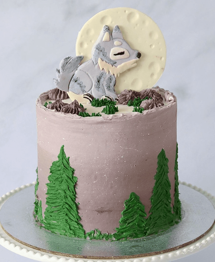 Cute Wolf Cake