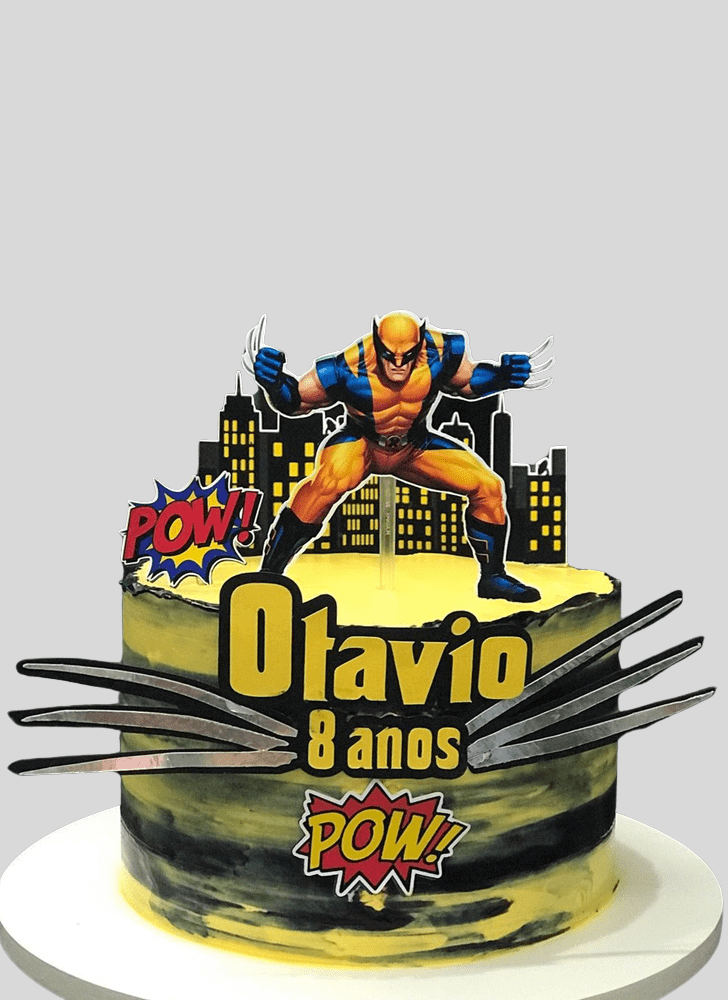 Inviting Wolverine Cake