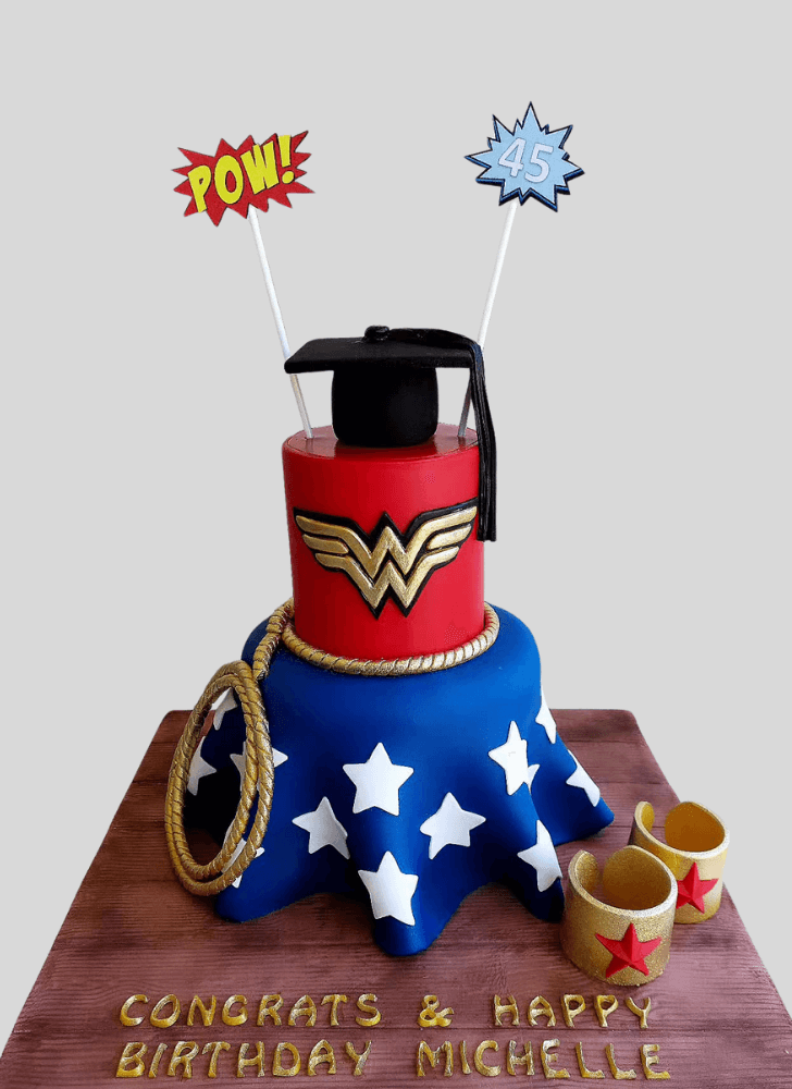 Handsome Wonder Woman Cake