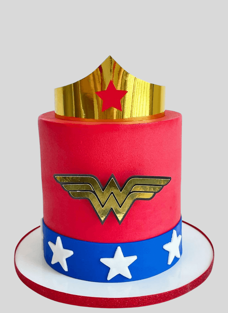 Refined Wonder Woman Cake