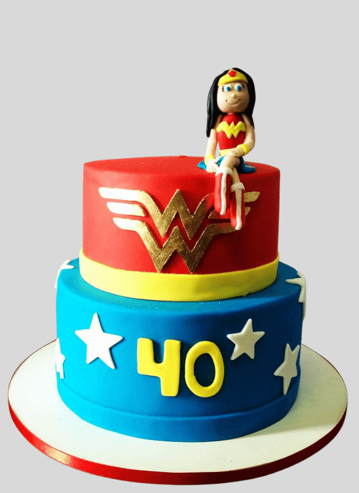 Resplendent Wonder Woman Cake