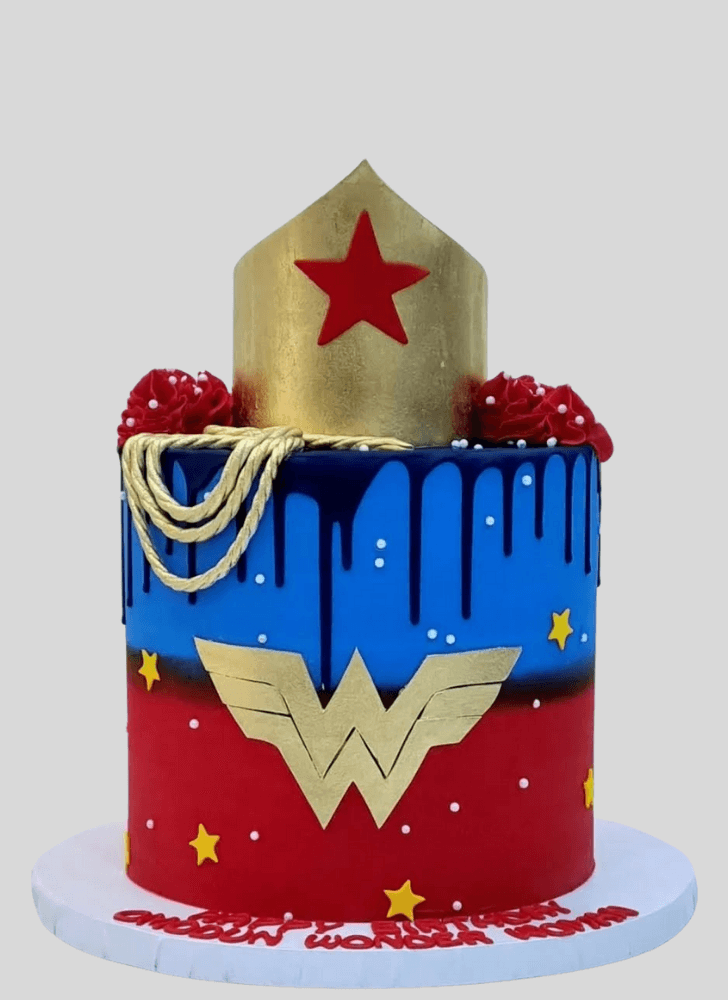 Slightly Wonder Woman Cake
