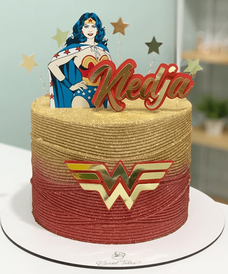 Angelic Wonder Woman Cake