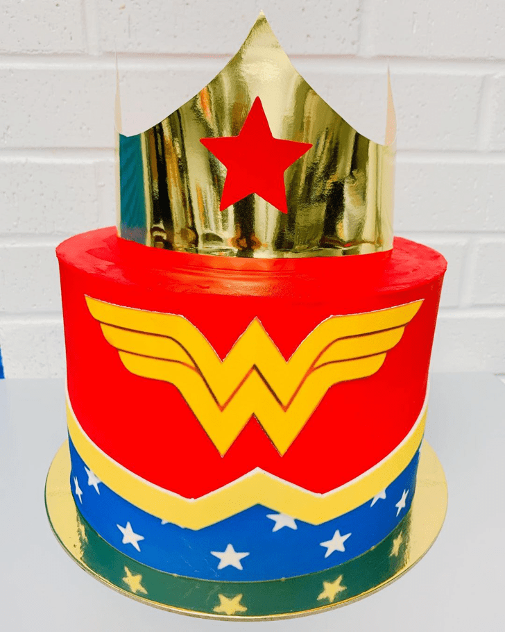 Charming Wonder Woman Cake