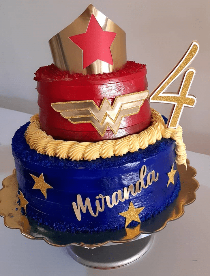 Gorgeous Wonder Woman Cake