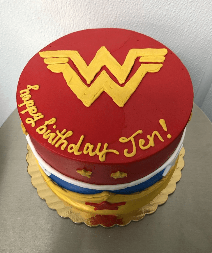 Graceful Wonder Woman Cake