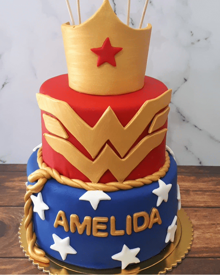 Ideal Wonder Woman Cake