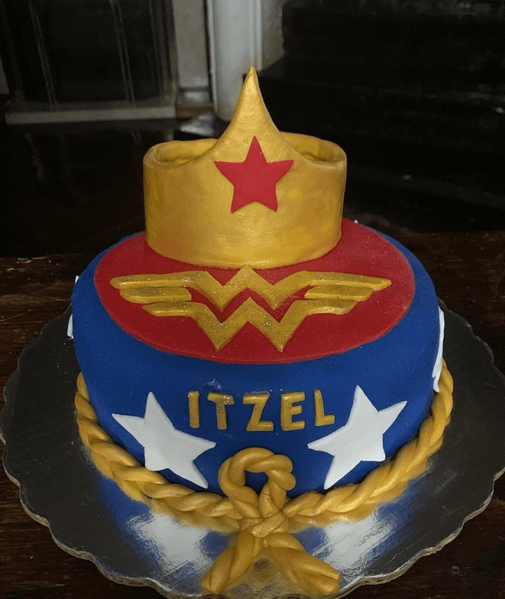 Refined Wonder Woman Cake