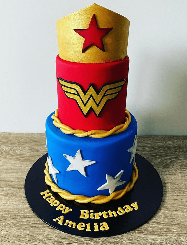 Slightly Wonder Woman Cake