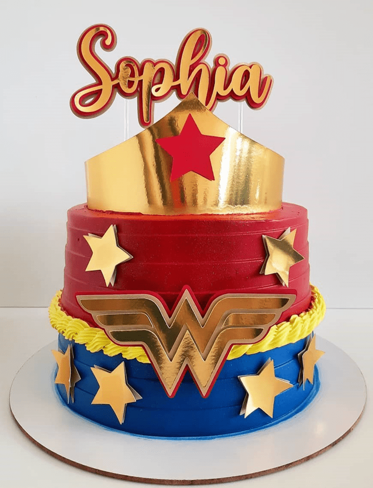 Stunning Wonder Woman Cake