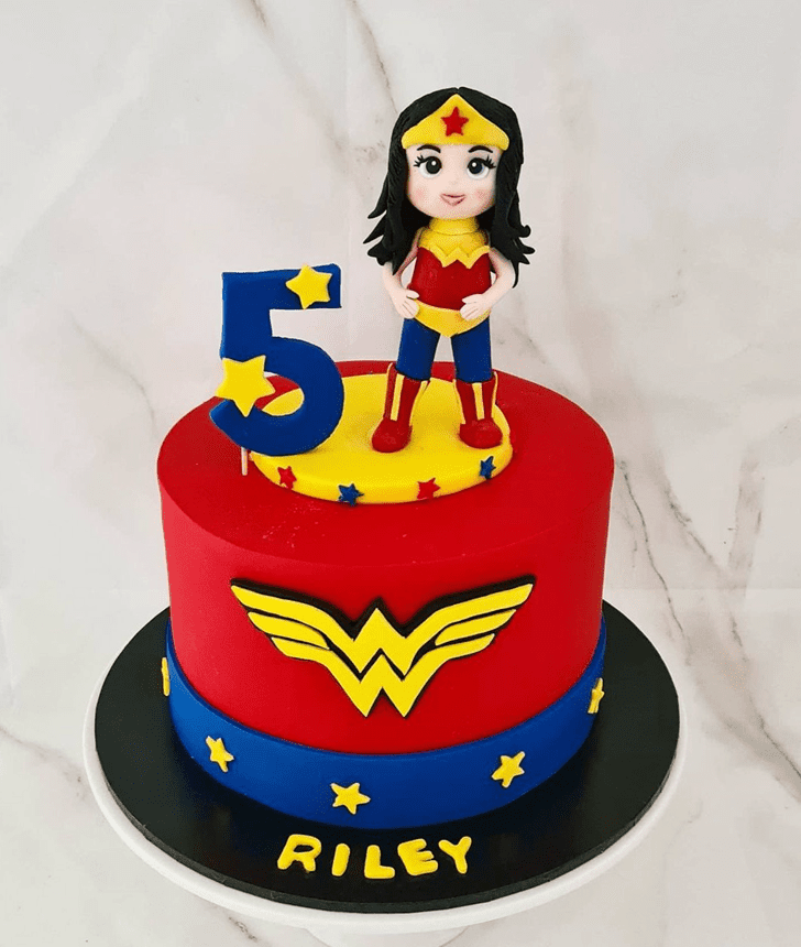 Wonderful Wonder Woman Cake Design