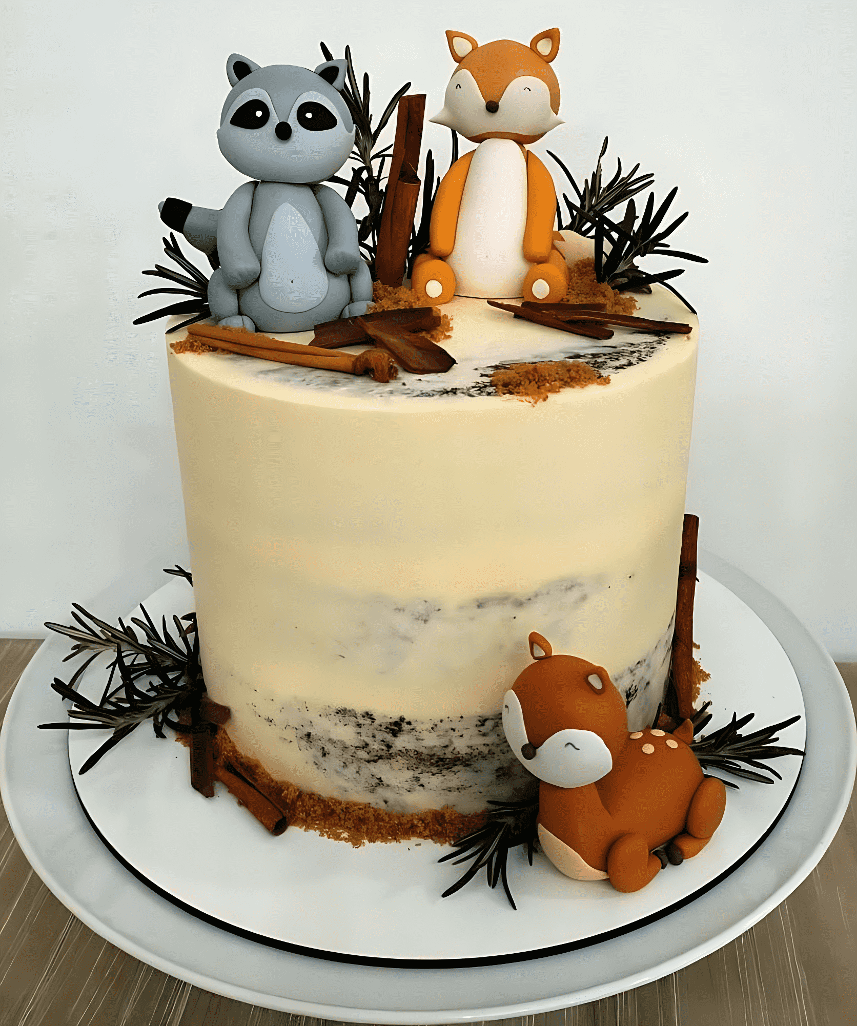 Inviting Woodland  Cake