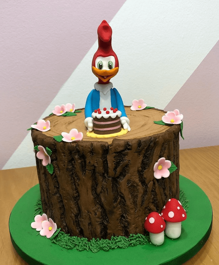 Angelic Woodpecker Cake