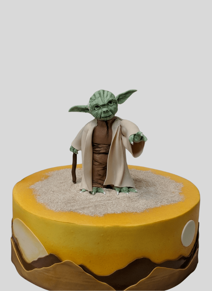 Alluring Yoda Cake