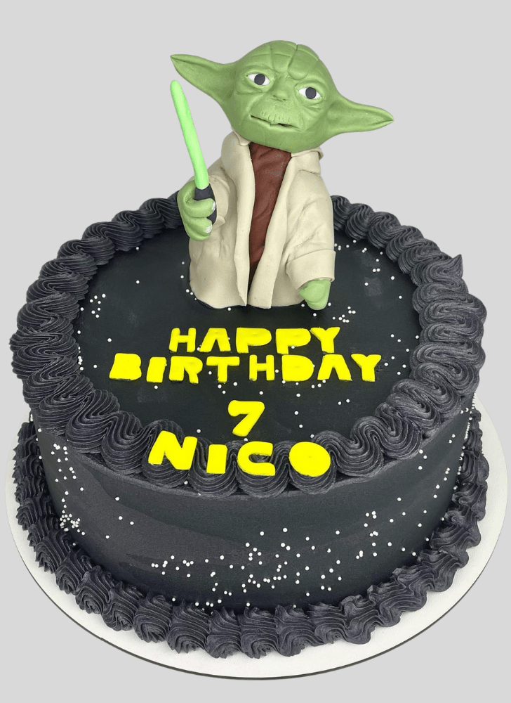 Angelic Yoda Cake