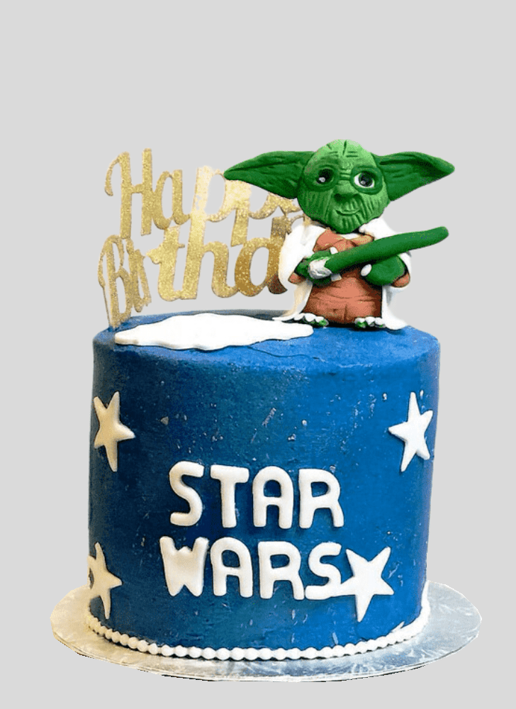 Inviting Yoda Cake