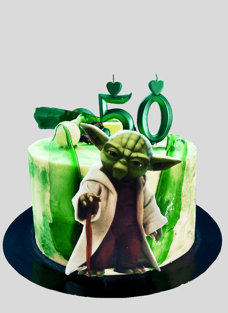 Mesmeric Yoda Cake