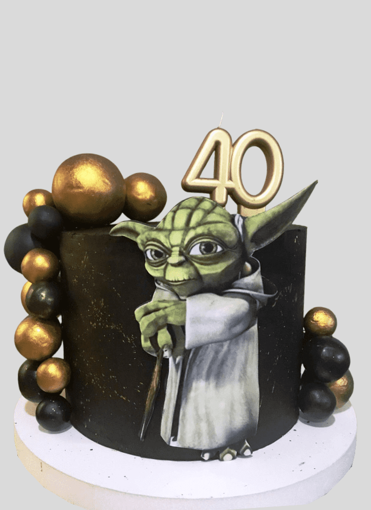 Pleasing Yoda Cake