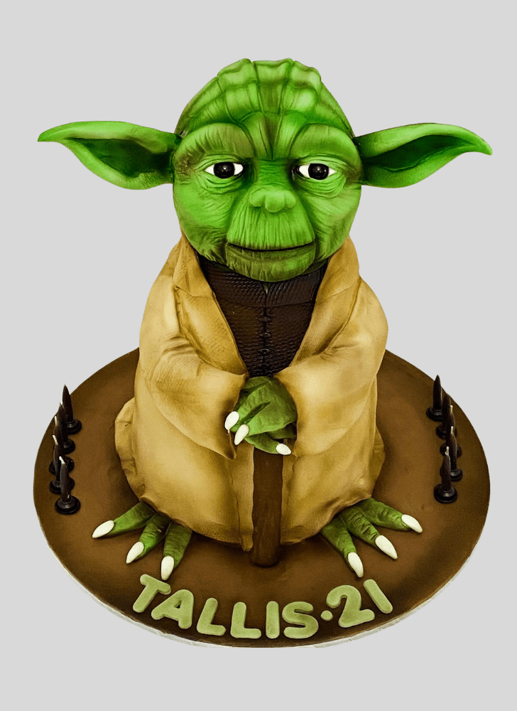 Resplendent Yoda Cake