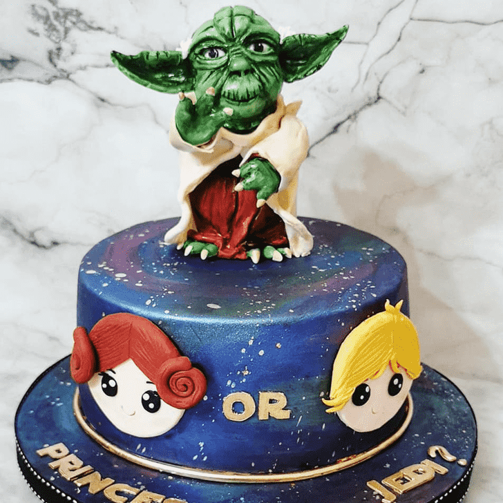 Alluring Yoda Cake
