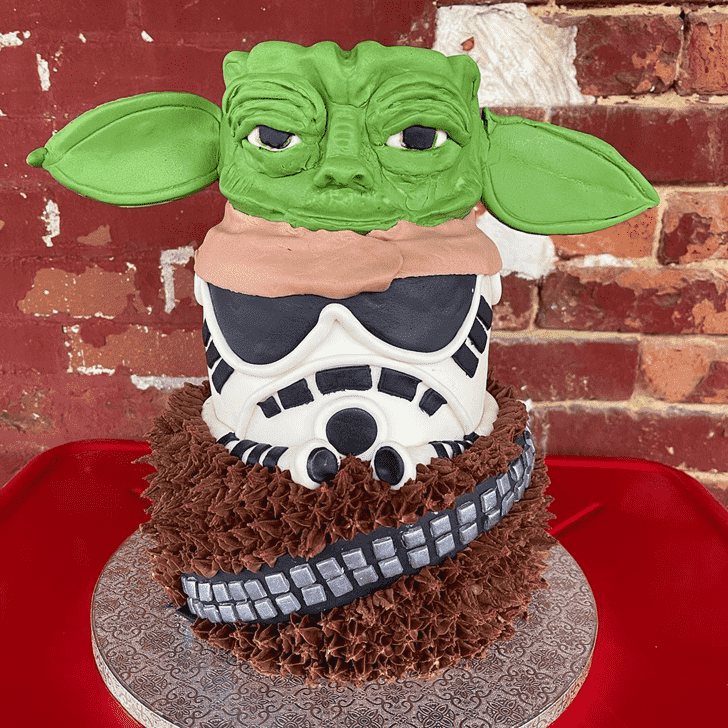 Charming Yoda Cake