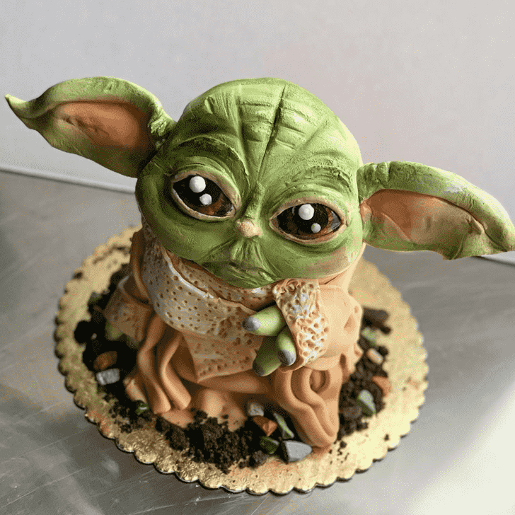 Classy Yoda Cake