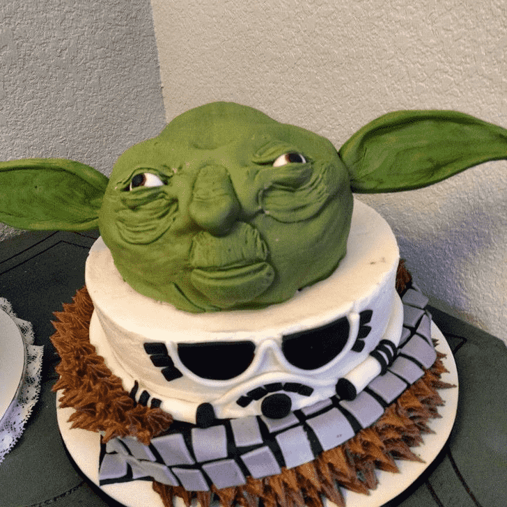 Delicate Yoda Cake