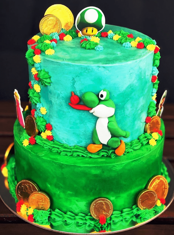 Graceful Yoshi Cake