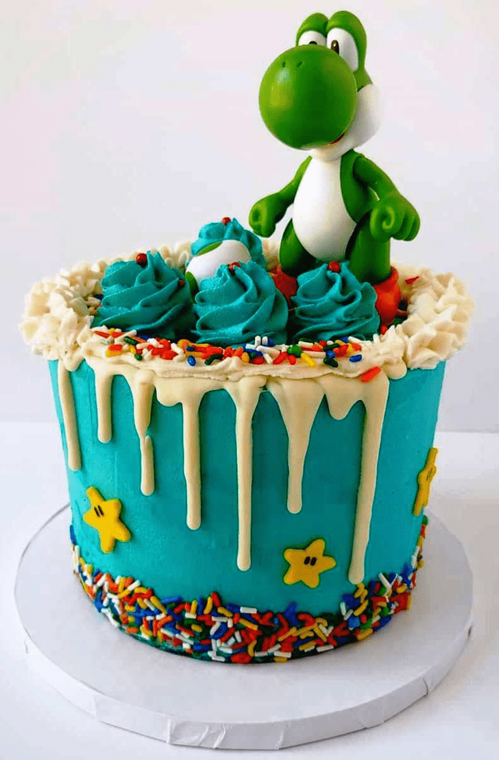 Pleasing Yoshi Cake