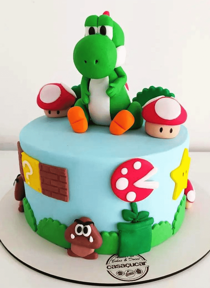 Wonderful Yoshi Cake Design