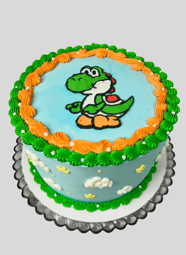 Dazzling Yoshi Cake