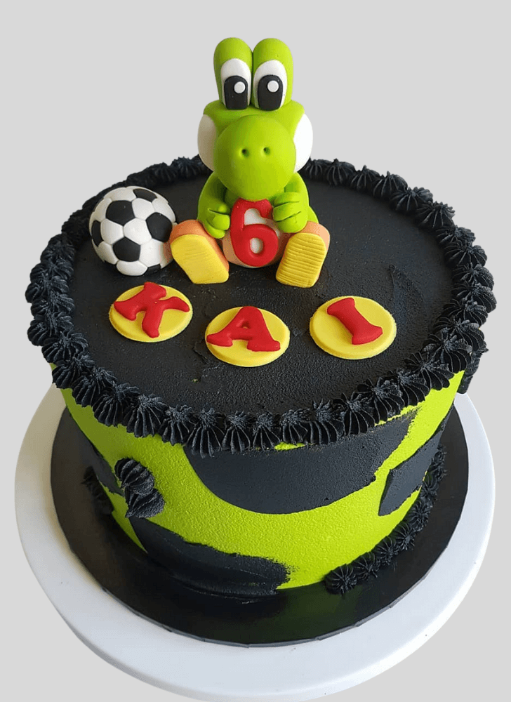 Enticing Yoshi Cake